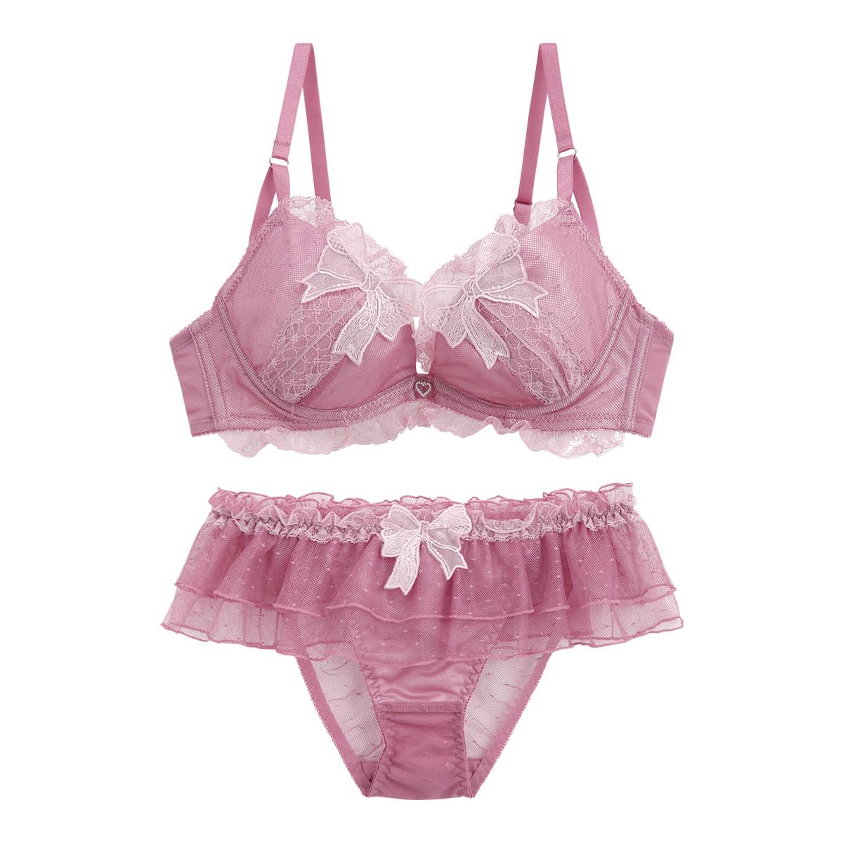 ココ　fairygrunge 2点セットガーリー TRALALA 327336｜COCO Linge ガーリーチュールプリーツ ブラセット